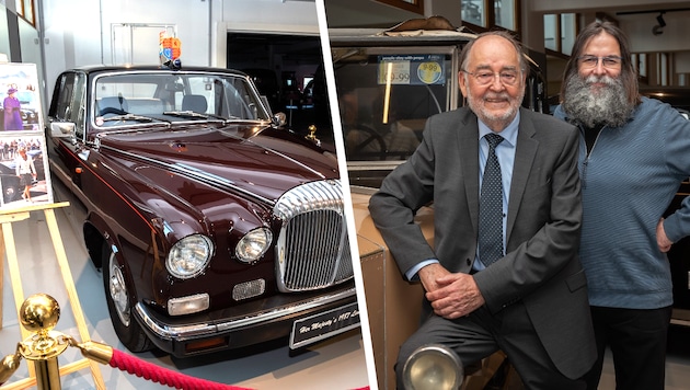 Vater Friedrich Fehr und Sohn Ronald betreiben gemeinsam ein Oldtimermuseum in Wiener Neustadt. ...