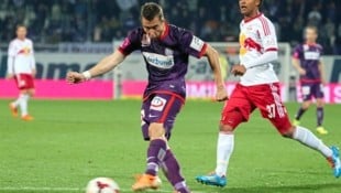 Wiener Austrias Markus Suttner traf am 26. März 2014 beim 3:0-Sieg gegen Salzburg.