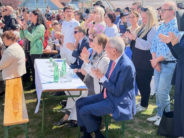 Bundespräsident war sichtlich begeistert.