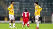 Nur mit viel Glück holten Donovan Pines (M.) und seine GAK-Kumpels einen Punkt gegen Ried.