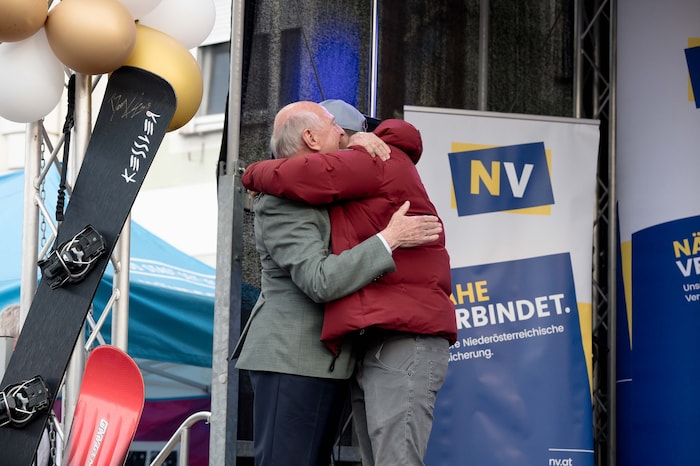 Auch Erwin Pröll stellte sich als Gratulant ein