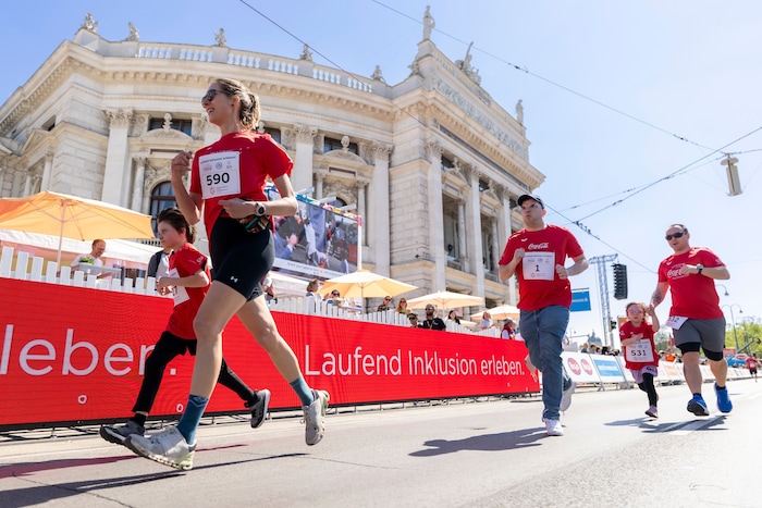 Laufend Inklusion erleben – das Motto des Tages.
