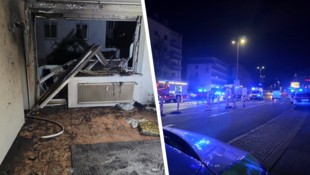 Im Bereich des Wohnzimmers explodierte ein Akku.