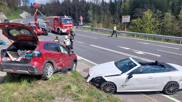 Die Unfallstelle auf der Weizer Straße