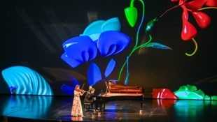 Die Projektion stammte von der Bregenzer Künstlerin Claudia Larcher.