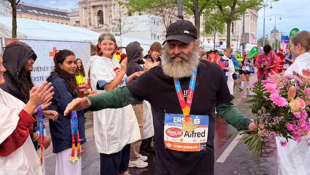 Alfred Biela beendete auch seinen 42. Vienna City Marathon.