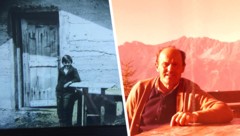 Josef Peer als Bub und in späteren Jahren. Auf den Bergen fühlte er sich zeitlebens wohl. 