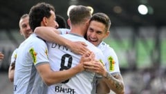 Sandro Ingolitsch (r.) traf gegen die WSG Tirol in der 2. Minute zum 1:0 für Altach.