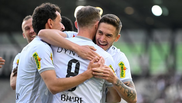 Sandro Ingolitsch (r.) traf gegen die WSG Tirol in der 2. Minute zum 1:0 für Altach.