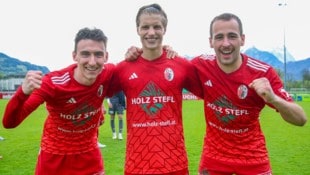 Kuchls Torschützen: Hofer, Mühlbauer, Nestaval (v. li.).