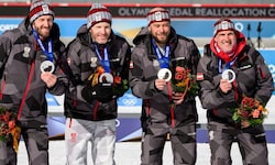 Dominik Landertinger, Simon Eder, Daniel Mesotitsch, Christoph Sumann (v. li.).