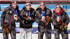 Dominik Landertinger, Simon Eder, Daniel Mesotitsch, Christoph Sumann (v. li.).