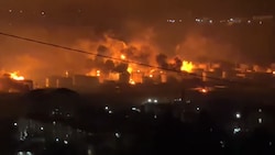 Tuapse in Flammen: Der Gouverneur bestätigte einen großflächigen Angriff.