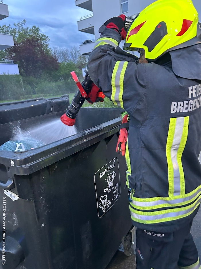 Die Florianis beim Einsatz.