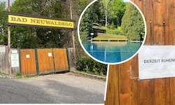 Beim Bad Neuwaldegg steht man derzeit vor verschlossenen Türen.