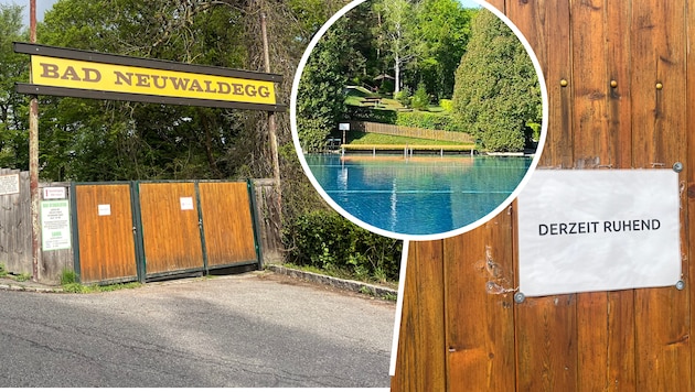Beim Bad Neuwaldegg steht man derzeit vor verschlossenen Türen.