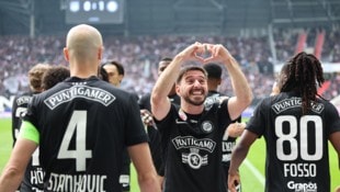Sturm Graz führt fünf Runden vor Schluss die Liga an.