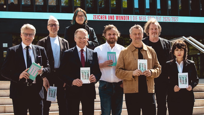 Thomas Königstorfer (kaufmännischer GF), Matthias Davids (Musicalchef), Landeshauptmann Thomas ...