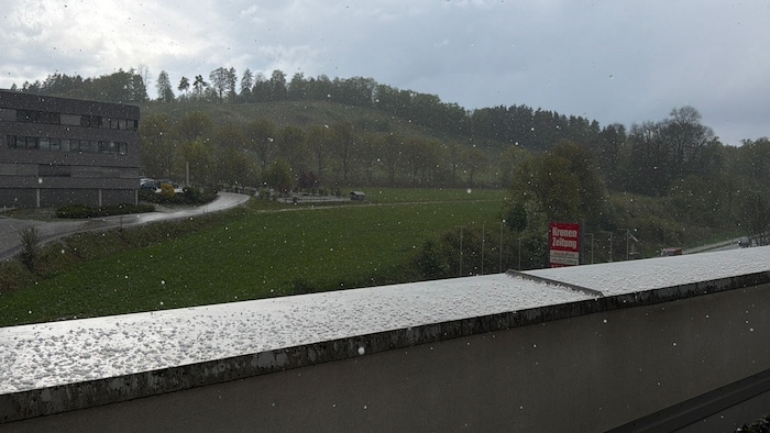 Hagel fiel auch in Klagenfurt vom Himmel.