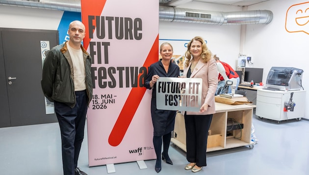 waff-Chef Miloradović, In der Maur-Koenne (Neos) und Stadträtin Novak (SPÖ) (v.l.n.r).