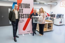 waff-Chef Miloradović, In der Maur-Koenne (Neos) und Stadträtin Novak (SPÖ) (v.l.n.r).