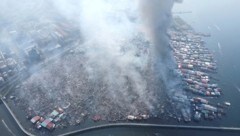 Bilder zeigen das Ausmaß der Zerstörung in dem Küstenort.