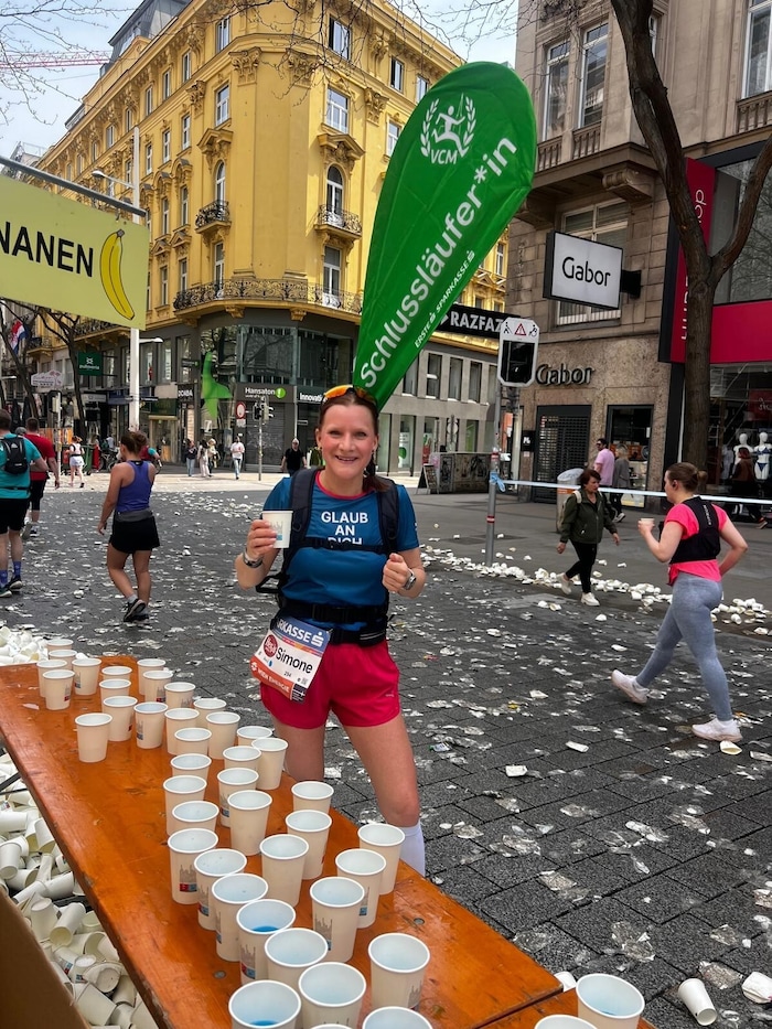 Simone Jauch war eine der Schlussläuferinnen des Vienna City Marathon.