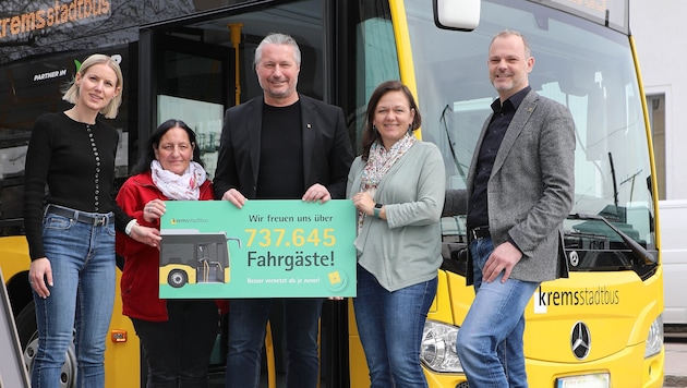 In Krems verzeichnete der Stadtbus neuen Fahrgastrekord.