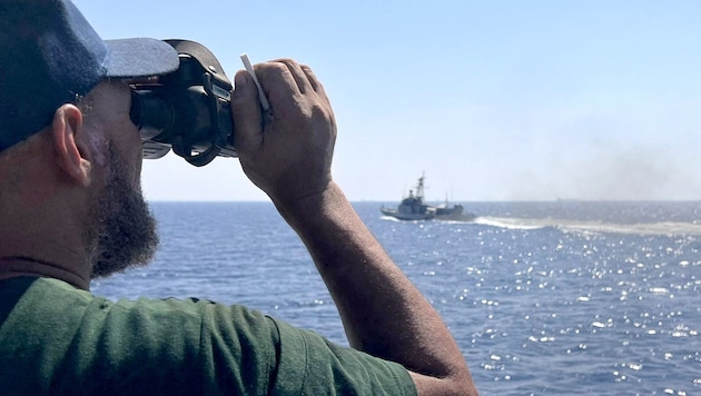 Ein Schiff der Küstenwache vor Libyen (Symbolbild)