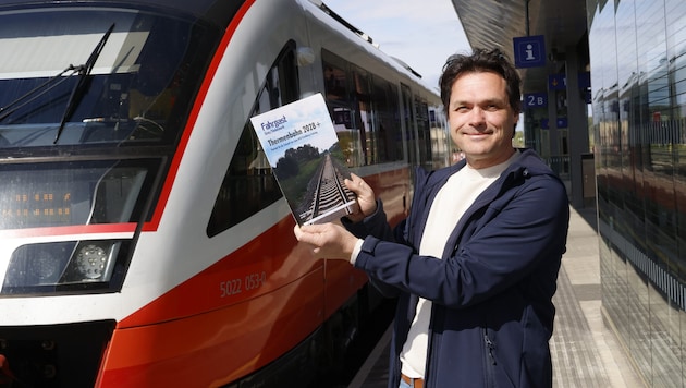 Thomas Schilcher (Verein Fahrgast) macht sich für den Erhalt der Regionalbahn stark.