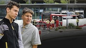 Die Billa-Plus-Mitarbeiter Benjamin Cirkin und Tobis Rubin bekamen den fatalen Unfall aus ...