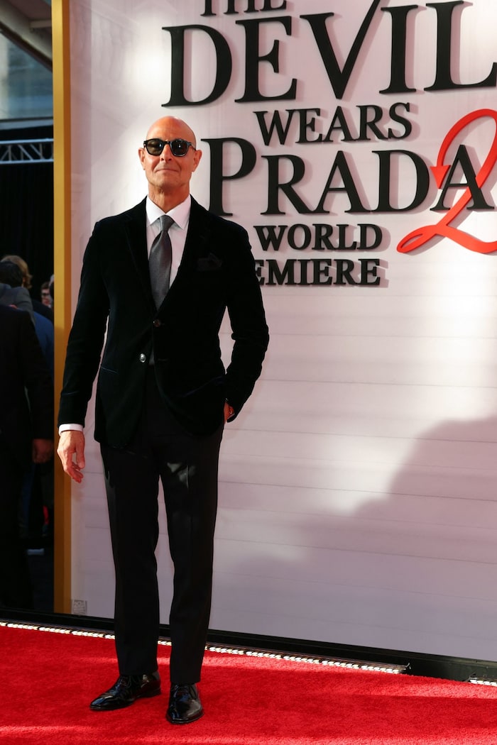 Auch fesch: Stanley Tucci in einem schicken Anzug.