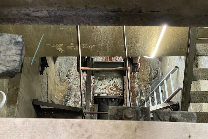 Blick in den Entlastungsstollen.