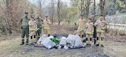 Rund 1,5 Kubikmeter Restmüll sammelten die fleißigen jungen Florianijünger.