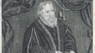 Ein Kupferstich von Johann Christoph Boecklin, der Bartholomäus Bernhardi zeigt. 