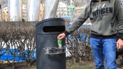 Ist das Kunst oder kann das weg? Pfandringe sind im Stadtbild von Innsbruck noch selten. Die ...