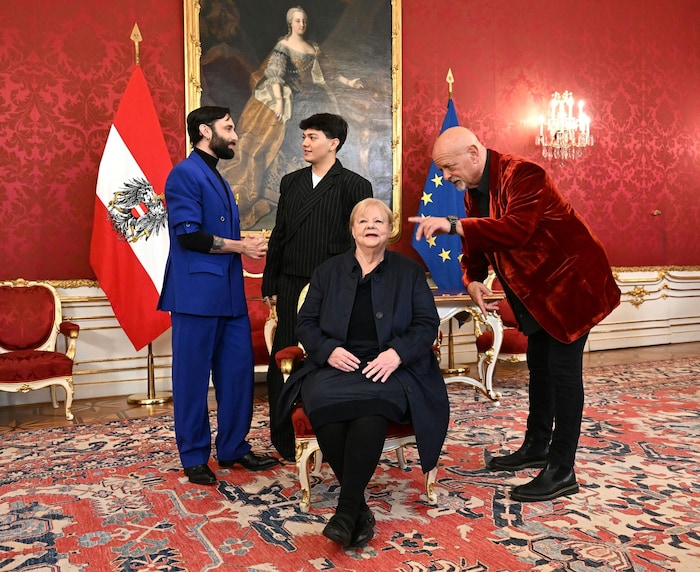 Thomas „Tom“ Neuwirth („Conchita Wurst“), Johannes „JJ“ Pietsch, Marianne Mendt und Gary Lux