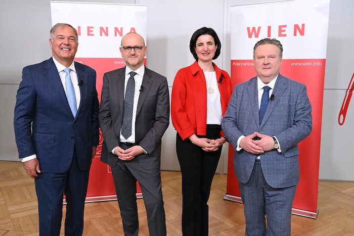 WK Wien-Präsident Walter Ruck, Wien Tourismus-Chef Norbert Kettner, Leiterin des Vienna ...