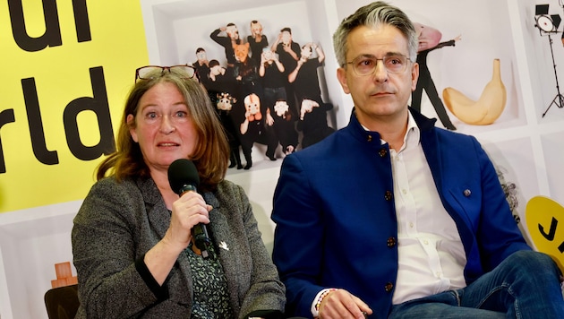 Bürgermeisterin Elke Kahr (KPÖ) und Bildungsstadtrat Kurt Hohensinner (ÖVP) kritisieren ...