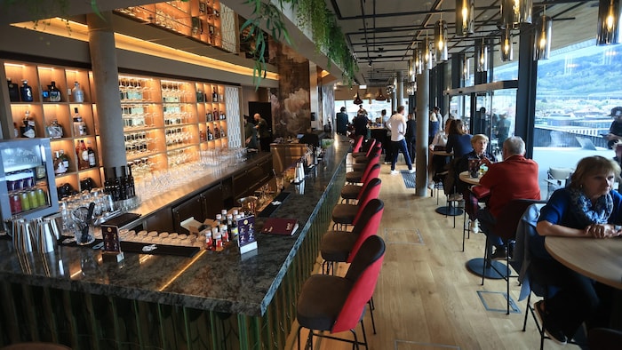 Am Dienstag folgte die Eröffnung des Rooftop-Lokals.