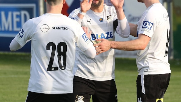 Bleiburg (in weiß) setzte sich gegen Launsdorf im KFV-Cup-Halbfinale mit 7:2 durch.