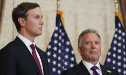Von links: Die US-Vermittler Jared Kushner und Steve Witkoff
