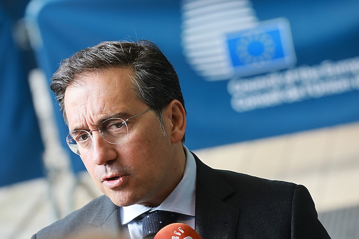 Die spanische Regierung (im Bild: Außenminister José Manuel Albares) gilt wie auch jene von ...