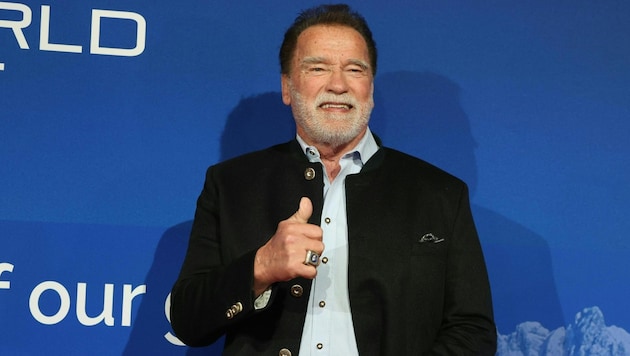 Klimaaktivist Arnold Schwarzenegger setzt einmal mehr auf Muskelkraft für den Klima- und ...