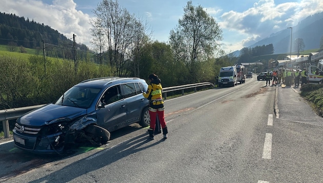 Auf der B170 bei Westendorf (Bezirk Kitzbühel) kam es zum Unfall.