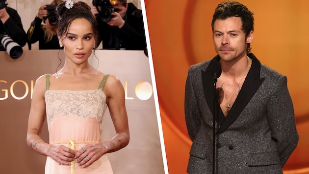 Zoë Kravitz zeigte sich am Wochenende beim Spaziergang mit Harry Styles mit einem verdächtigen ...