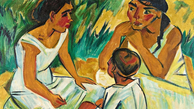Max Pechstein, Die Unterhaltung, 1920 Privatbesitz