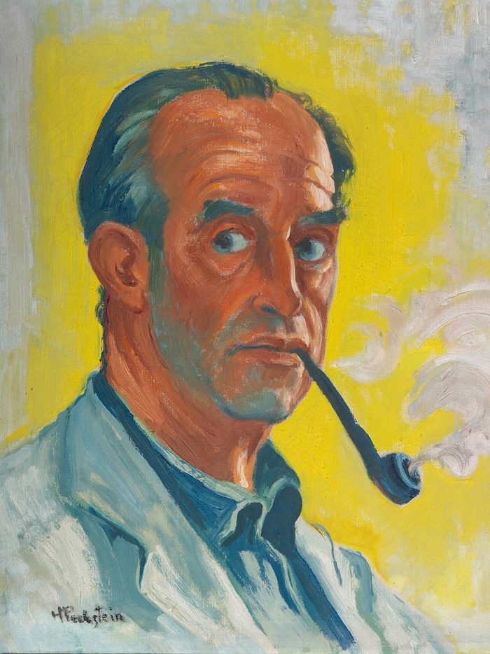 Max Pechstein, Selbstbildnis mit Pfeife, um 1946 Privatsammlung Hamburg, courtesy ...