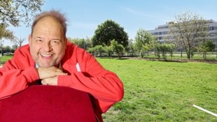 Der neue Gerald-Pichowetz-Park befindet sich am Mühlweg (Michael-Reš-Gasse) in Strebersdorf, ...