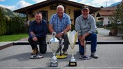 Schriftführer Martin Leitner, Obmann Hans Gruber und Kassier Wolfgang Fischer (von links) vor ...
